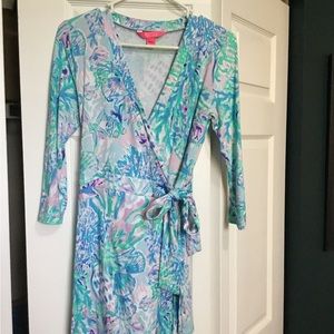 EUC Lilly Pulitzer Karlie wrap romper